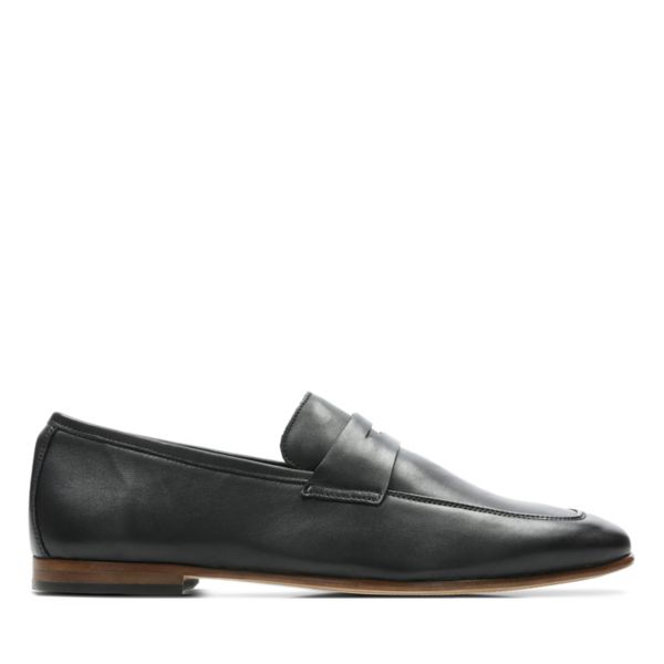 Clarks Mens Code Step Loafers Black | CA-9310824